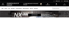 Desktop Screenshot of johnsonlexusdurham.com